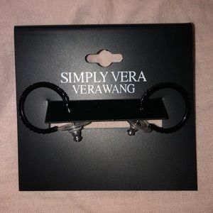 Vera Wang Black Earrings